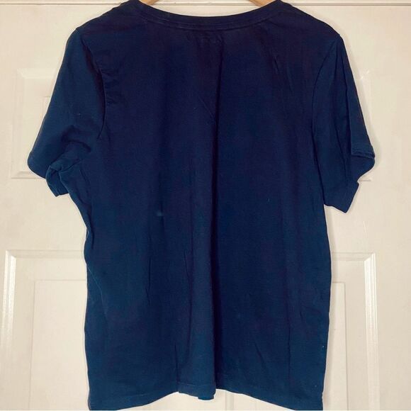 TOMMY Hilfiger Women’s Blue Navy Logo Night T-Shirt Plus Size Sleepwear - Picture 6 of 8